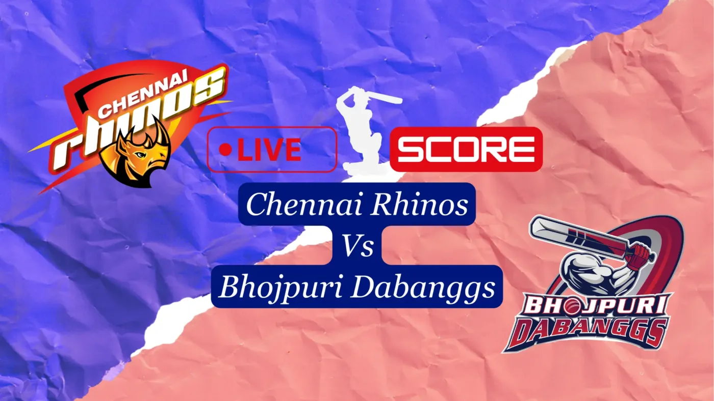 Chennai Rhinos Vs Bhojpuri Dabanggs CCL Live Score