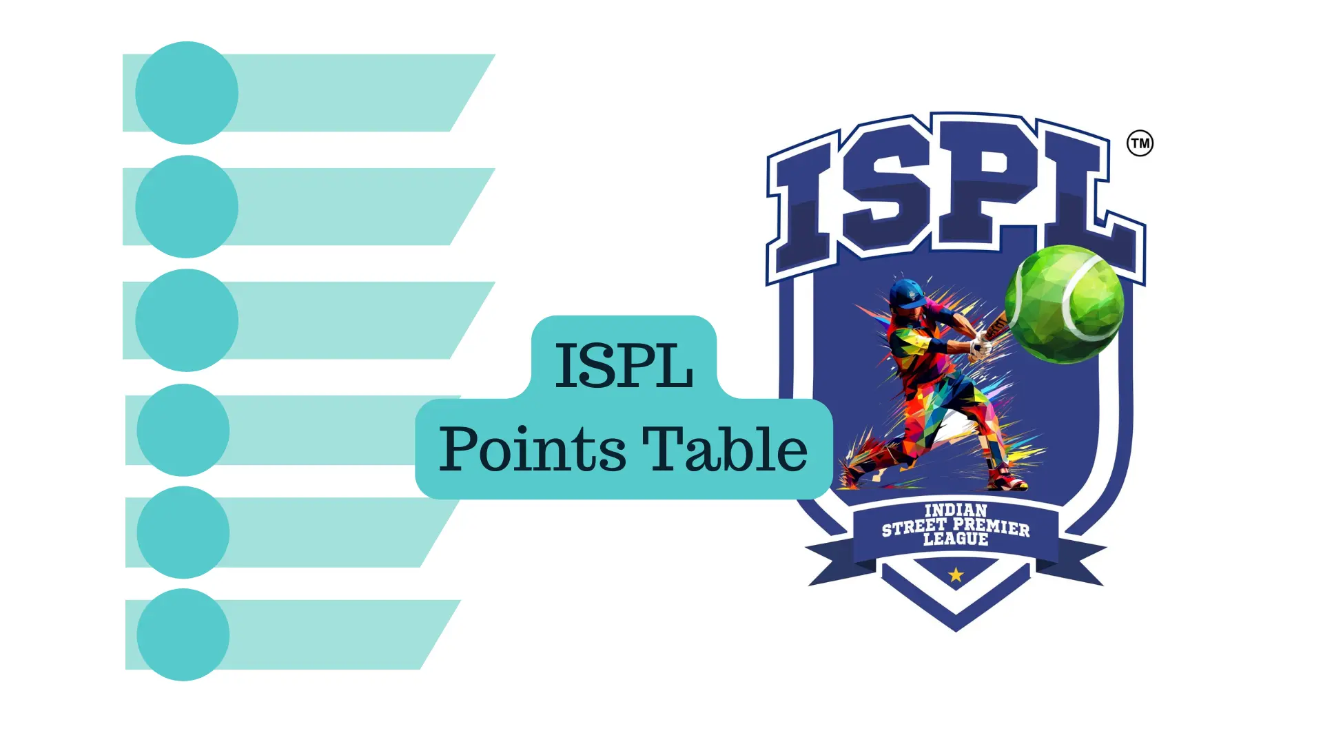 ISPL Points Table 2025 Indian Street Premier League Points Table, Standings