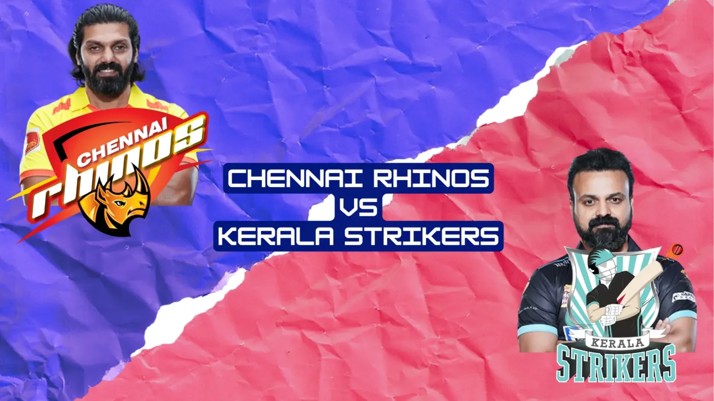 Kerala Strikers Vs Chennai Rhinos 16th Match