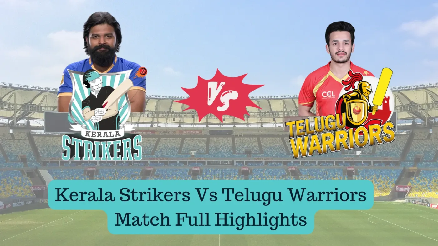 Kerala Strikers Vs Telugu Warriors Match Full Highlights