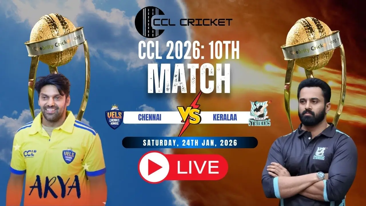 Chennai Kings Vs Kerala Strikers Live Match 10